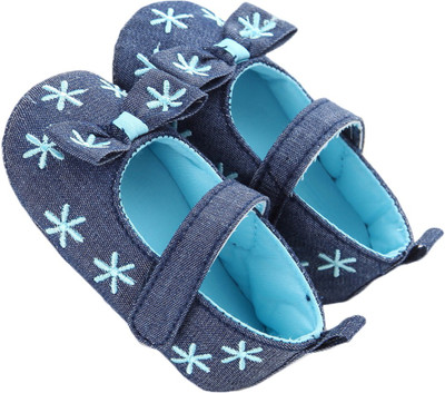 

abdc kids Girls Velcro Casual Boots(Blue