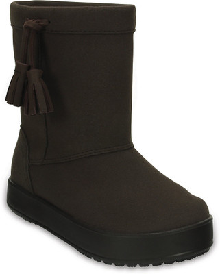 

Crocs Girls Slip on Casual Boots(Brown
