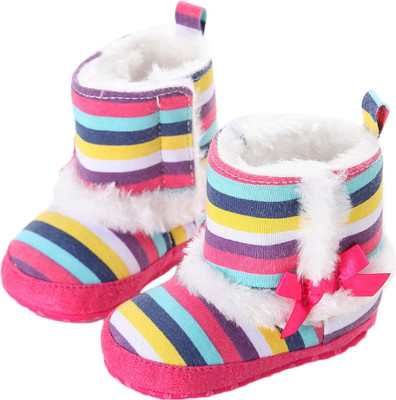 

abdc kids Girls Velcro Formal Boots(Multicolor
