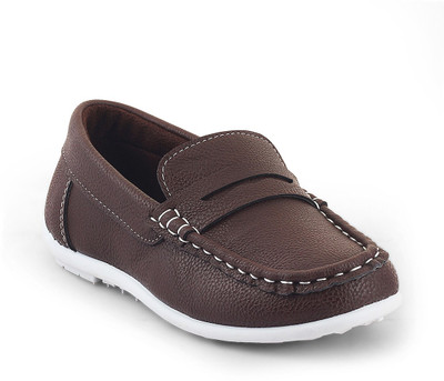 

KITTENS Boys Slip on Loafers(Brown