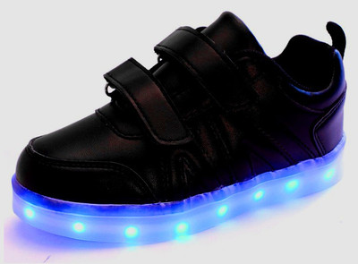 

Tec Ventures Boys & Girls Velcro Sneakers(Black