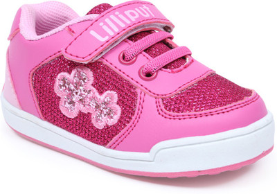 

Lilliput Girls Velcro Sneakers(Multicolor, Dark pink