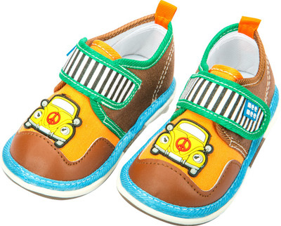 

MeeMee Boys Slip on Sneakers(Brown, Mee mee