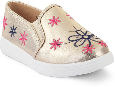 

KITTENS Girls Slip on Espadrilles(Multicolor, Gold