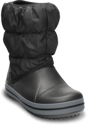 

Crocs Girls Slip on Casual Boots(Black
