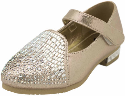 

Yellow Bee Girls Velcro Jutis(Gold