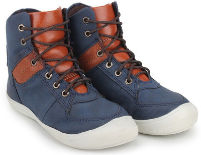 

Knotty Derby Boys & Girls Lace Casual Boots(Blue, Blue+khaki+tan