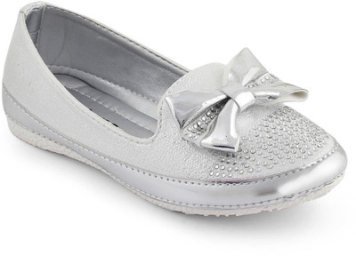 KITTENS Girls Slip on Espadrilles(Silver