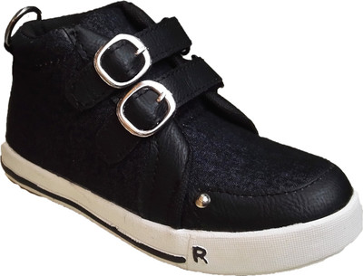 

Cutie & Brat Boys Velcro Sneakers(Black