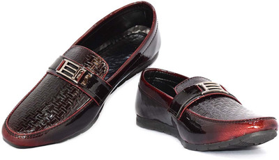 

D'zigners Boys Slip on Moccasins(Brown