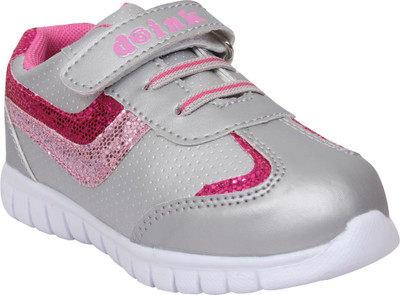 

Doink Girls Velcro Casual Boots(Silver