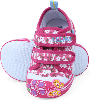 

Lilliput Girls Velcro Sneakers(Pink, Dark pink