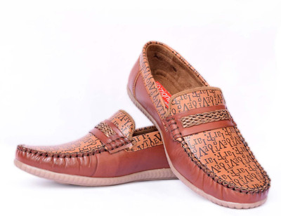 

D'zigners Boys Slip on Loafers(Brown