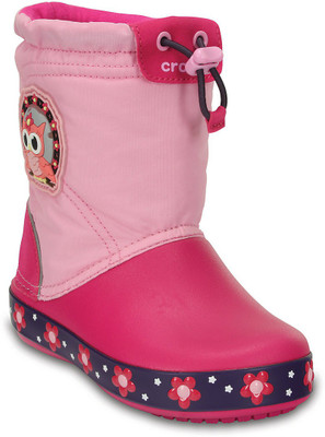 

Crocs Girls Slip on Casual Boots(Pink