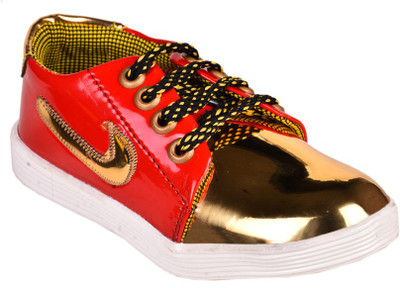 

Trilokani Boys Lace Sneakers(Red, Multicolor