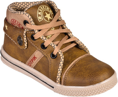 

Trilokani Boys Lace Sneakers(Brown, Multticolor