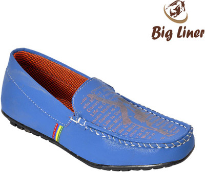 

Big Liner Boys Slip on Loafers(Light Blue