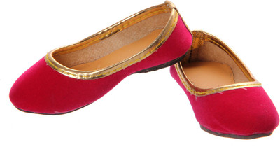 

Khussa Girls Slip on Mojaris(Red