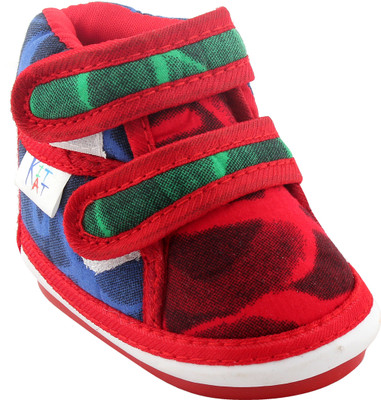 

kitkat Boys & Girls Velcro Casual Boots(Red