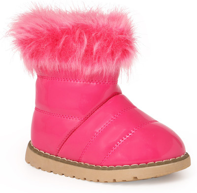 

N Five Girls Slip on Casual Boots(Pink, Peach
