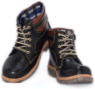 

D'zigners Boys Lace Casual Boots(Black