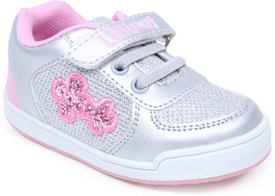 

Lilliput Girls Velcro Sneakers(Multicolor, Silver
