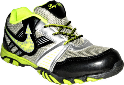 

Bigstep Boys & Girls Lace Running Shoes(Black