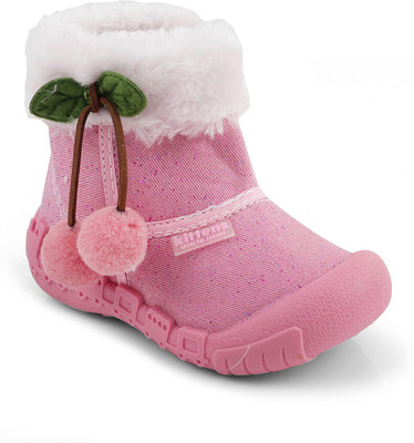 

KITTENS Girls Slip on Casual Boots(Pink