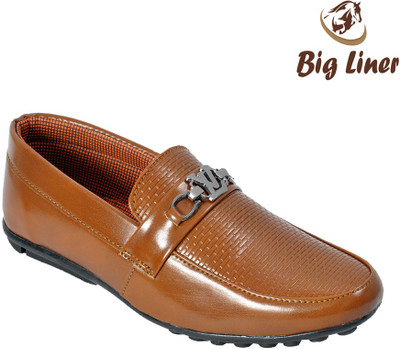 

Big Liner Boys Slip on Loafers(Orange
