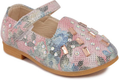 

N Five Girls Velcro Dancing Shoes(Pink