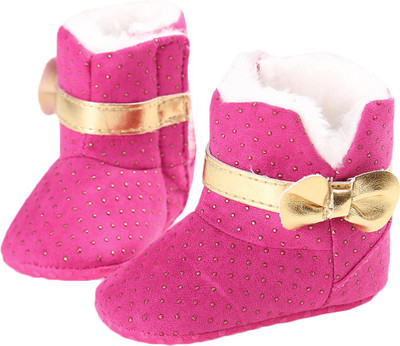 

abdc kids Girls Velcro Formal Boots(Pink