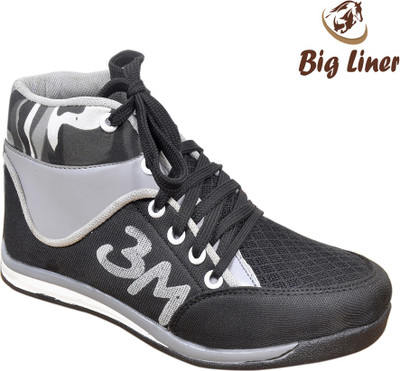

Big Liner Boys Lace Sneakers(Black