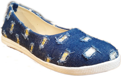 

Cutie & Brat Girls Slip on Loafers(Blue, Denim blue