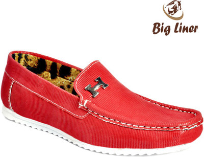 

Big Liner Boys Slip on Loafers(Red