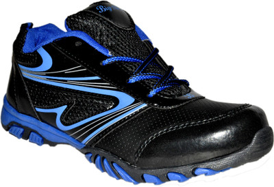 Bigstep Boys & Girls Lace Running Shoes(Black