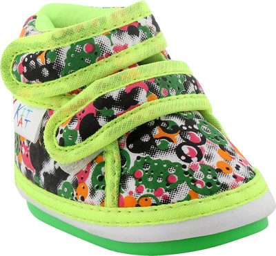 

kitkat Boys & Girls Velcro Casual Boots(Green