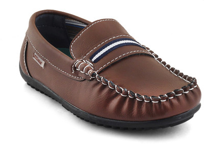 

KITTENS Boys Slip on Loafers(Brown