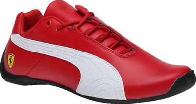 Puma Boys Lace Riding Boots(Red