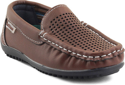 

KITTENS Boys Slip on Loafers(Brown