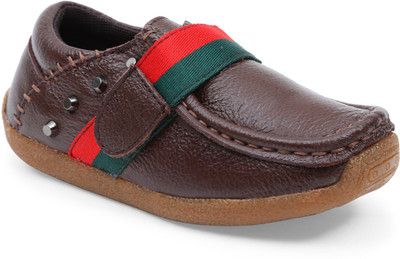 

Lilliput Boys Velcro Loafers(Brown, Dark brown