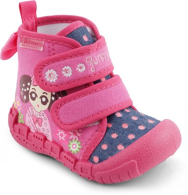 

KITTENS Girls Velcro Casual Boots(Red, Fuschia