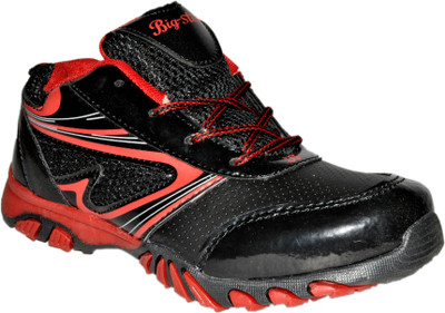 

Bigstep Boys & Girls Lace Running Shoes(Black