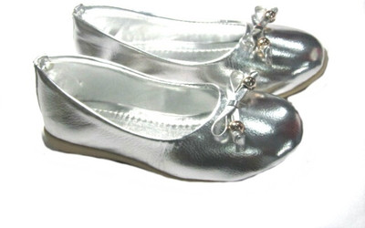 

La-Paris Girls Slip on Jutis(Silver