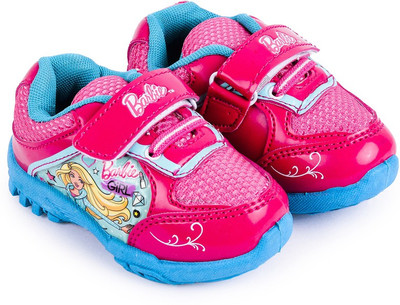 

Barbie Girls Velcro Walking Shoes(Pink, Pink/blue