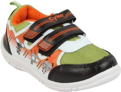 

Cyke Boys & Girls Strap Casual Boots(Black, Orange/green