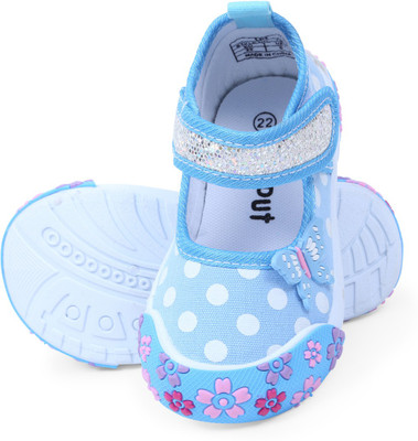 Lilliput Girls Velcro Sneakers(Blue