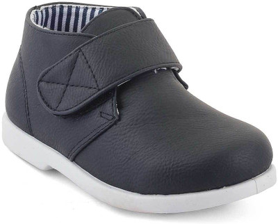 

KITTENS Boys Velcro Casual Boots(Dark Blue, Navy