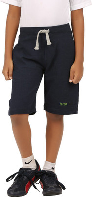 

Parrot Crow Short For Boys Casual Solid Cotton(Dark Blue, Pack of 1, Navy