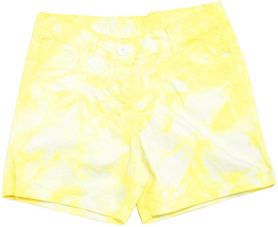 

612 League Short For Girls Printed Cotton(Yellow, Pack of 1