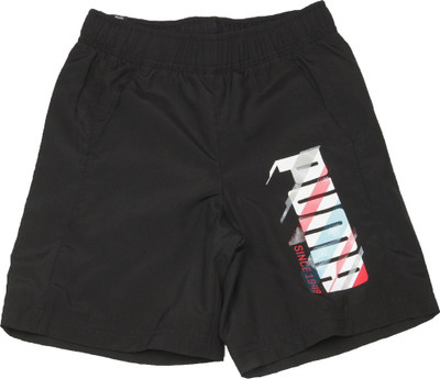 

Puma Short For Boys Solid Polyester(Black, Pack of 1